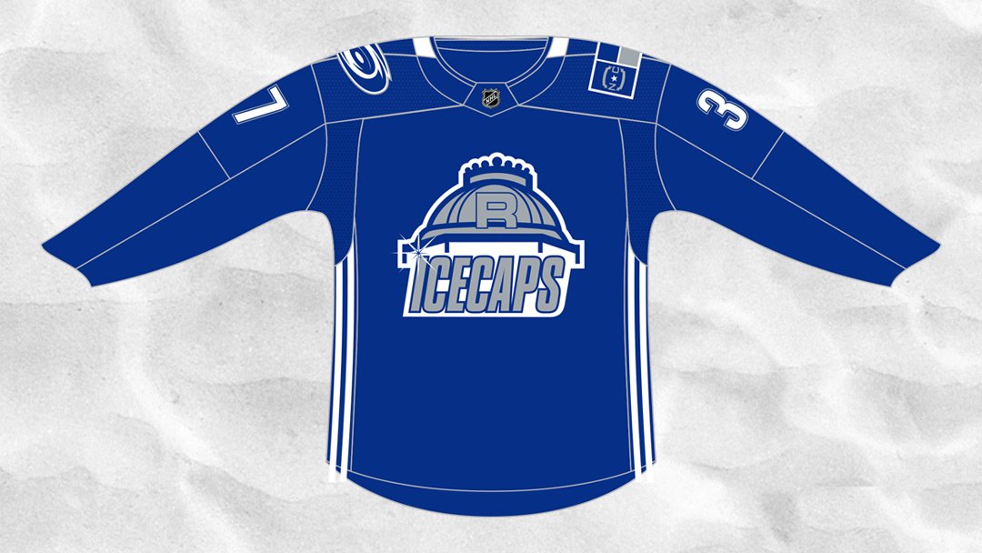 Paying homage to the Raleigh IceCaps ❄️

The #Canes will wear these beauties for warmies on North Carolina Night.