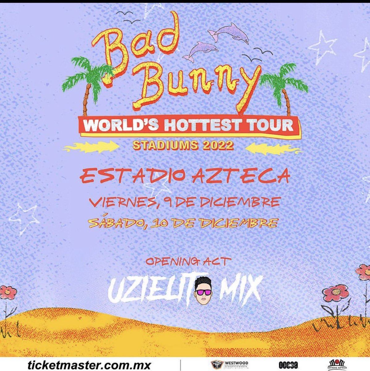 SoundBabyPro's tweet photo. 🔴#BadBunny 📲👇🏻👍

#UZIELITOMIX: Será el acto de apertura para los conciertos de Bad Bunny en el @EstadioAzteca 👌😱😎 https://t.co/QJL8a1AE6M