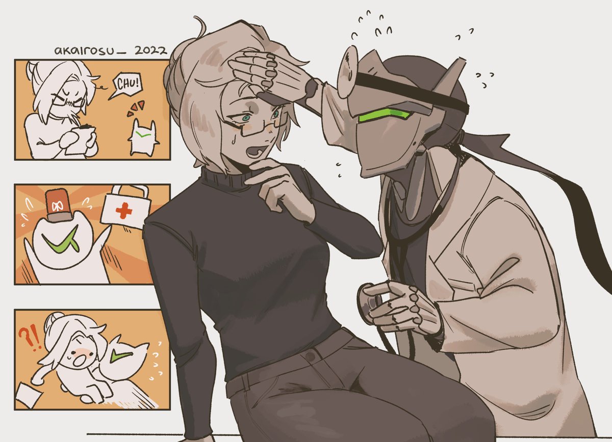 unscheduled appointment with the doctor 💛💚
#overwatch #gency 