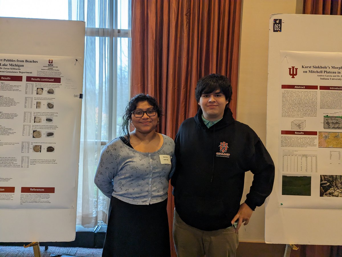 IUN LSAMP Scholars Elena Cruz &amp; Andres Garcia presented their research at the IUURC in Indianapolis. Outstanding work!

#IUresearchrocs
#STEM