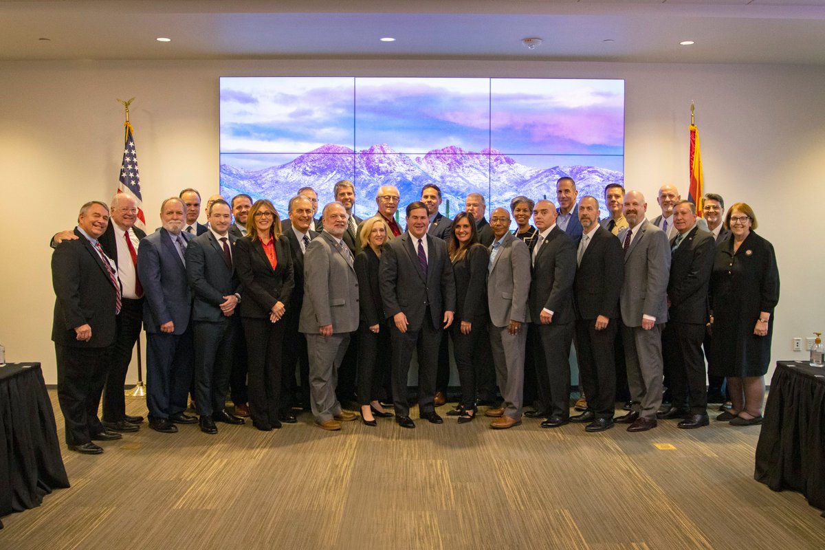Director Buschatzke and @azwater would like to thank you Gov. @DougDucey. Future Arizonans will add your name to those whose shoulders we all stand on in relation to #water management.