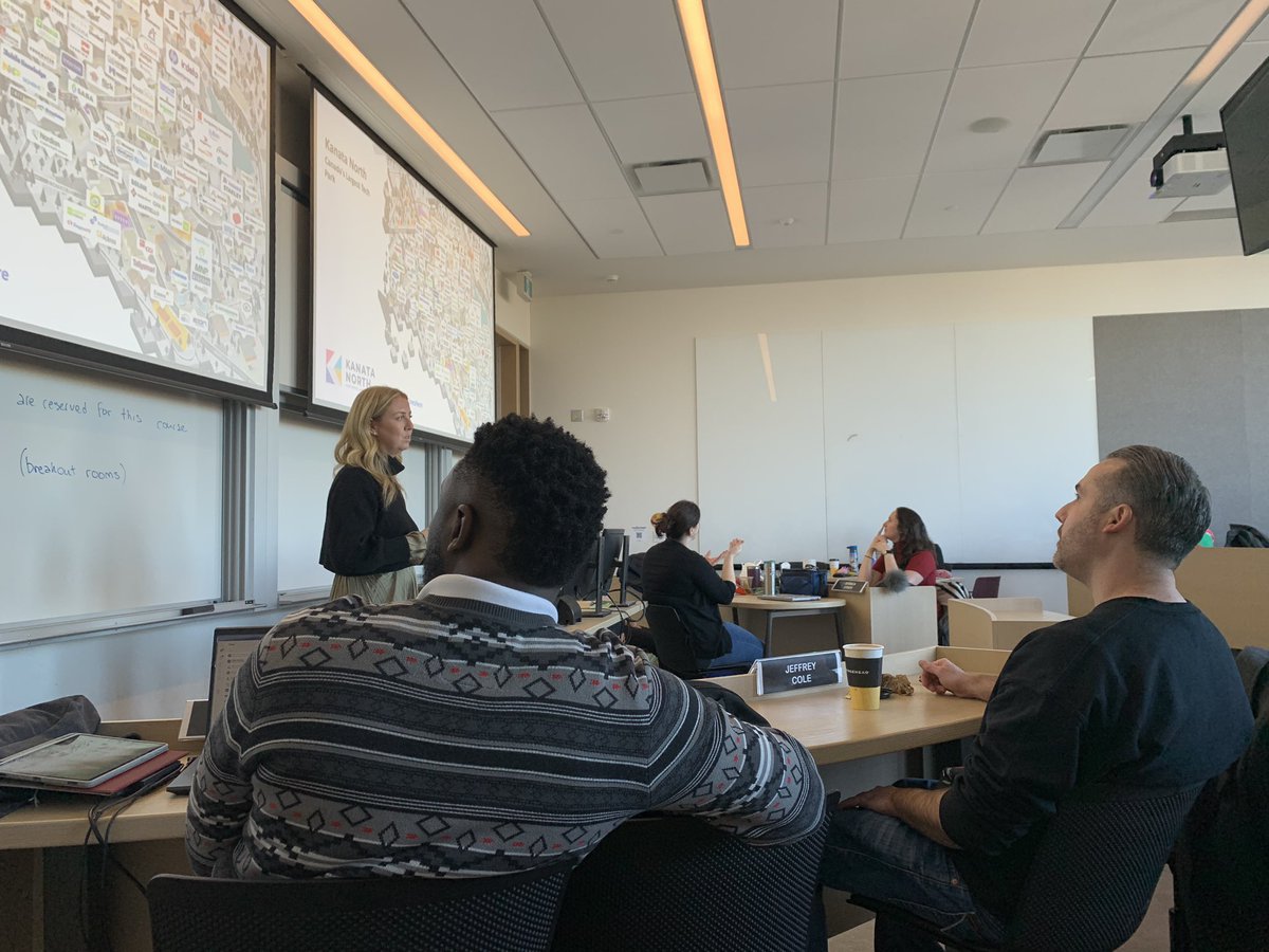 HAPPENING NOW—<a href="/KanataNorthBA/">Kanata North BA</a> President <a href="/nutpetten/">Jamie Petten</a> is at <a href="/SprottSchool/">Sprott School of Business at Carleton University</a> sharing insights on strategy and leadership at Canada’s largest technology park with our Professional MBA students as part of our capstone weekend.