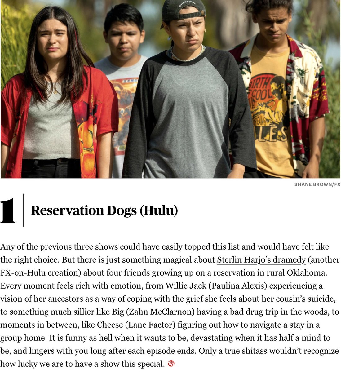 "Only a true sh*t*ss wouldn't recognize how lucky we are to have a show this special." - <a href="/RollingStone/">Rolling Stone</a> 

More: rollingstone.com/tv-movies/tv-m…