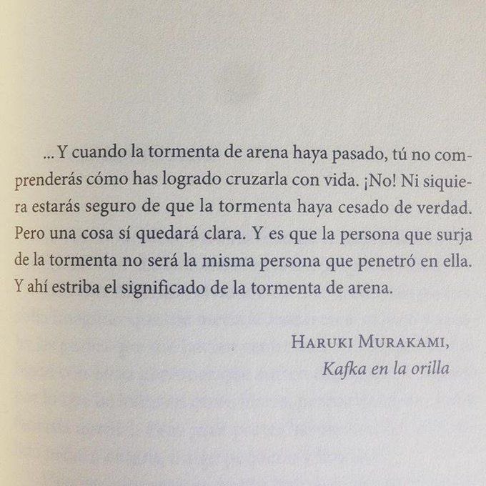 Siempre vale la pena releer esto de Murakami