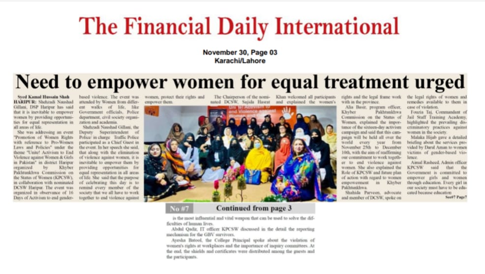 KP Commission on the Status of Women tweet media