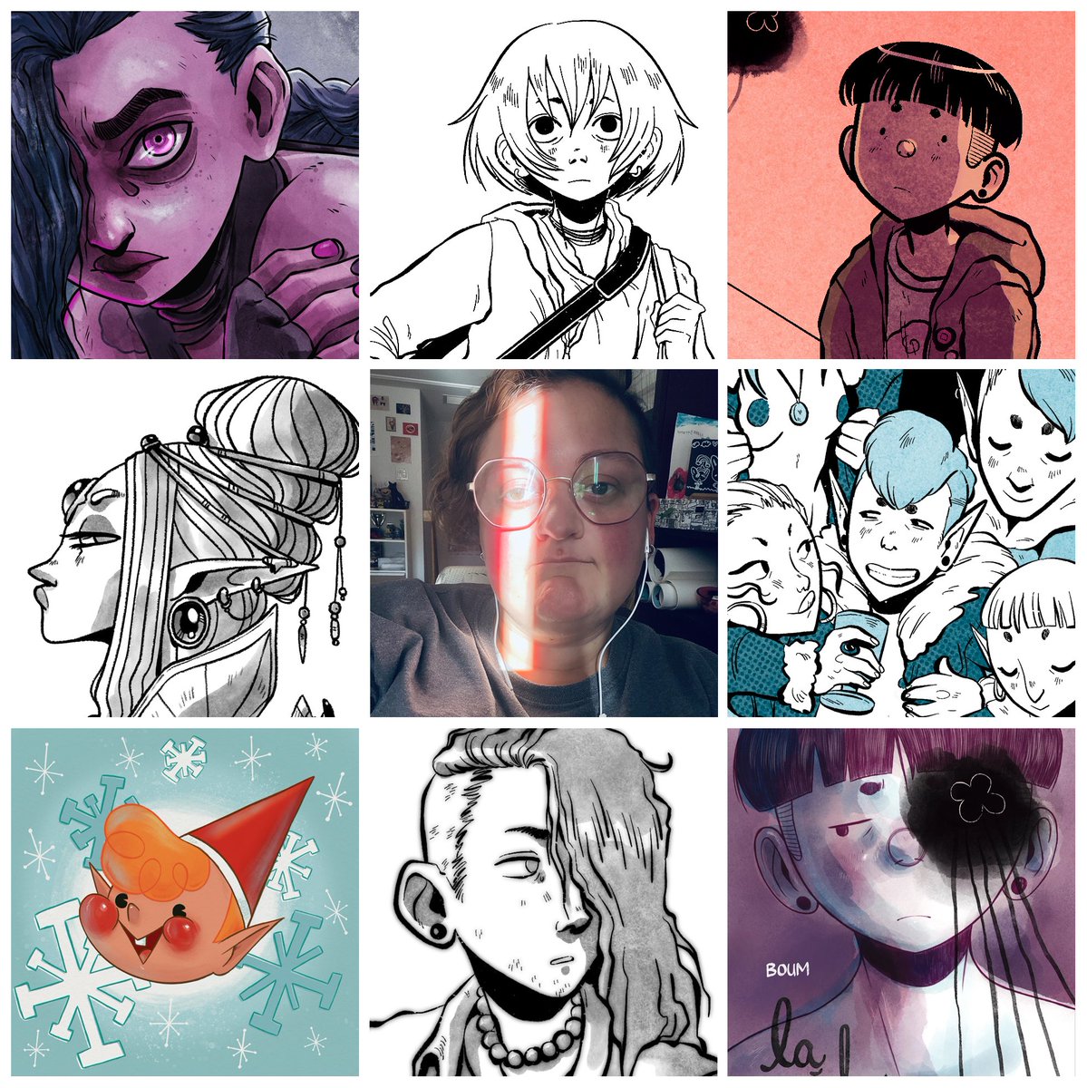 Time for #artvsartist 2022! I spent the better part of the year drawing a 220-page graphic novel, so I had a bit of a hard time finding actual illustrations for this. Most of them are from October and onward, when the book was done. 😅

#artvsartist2022 
