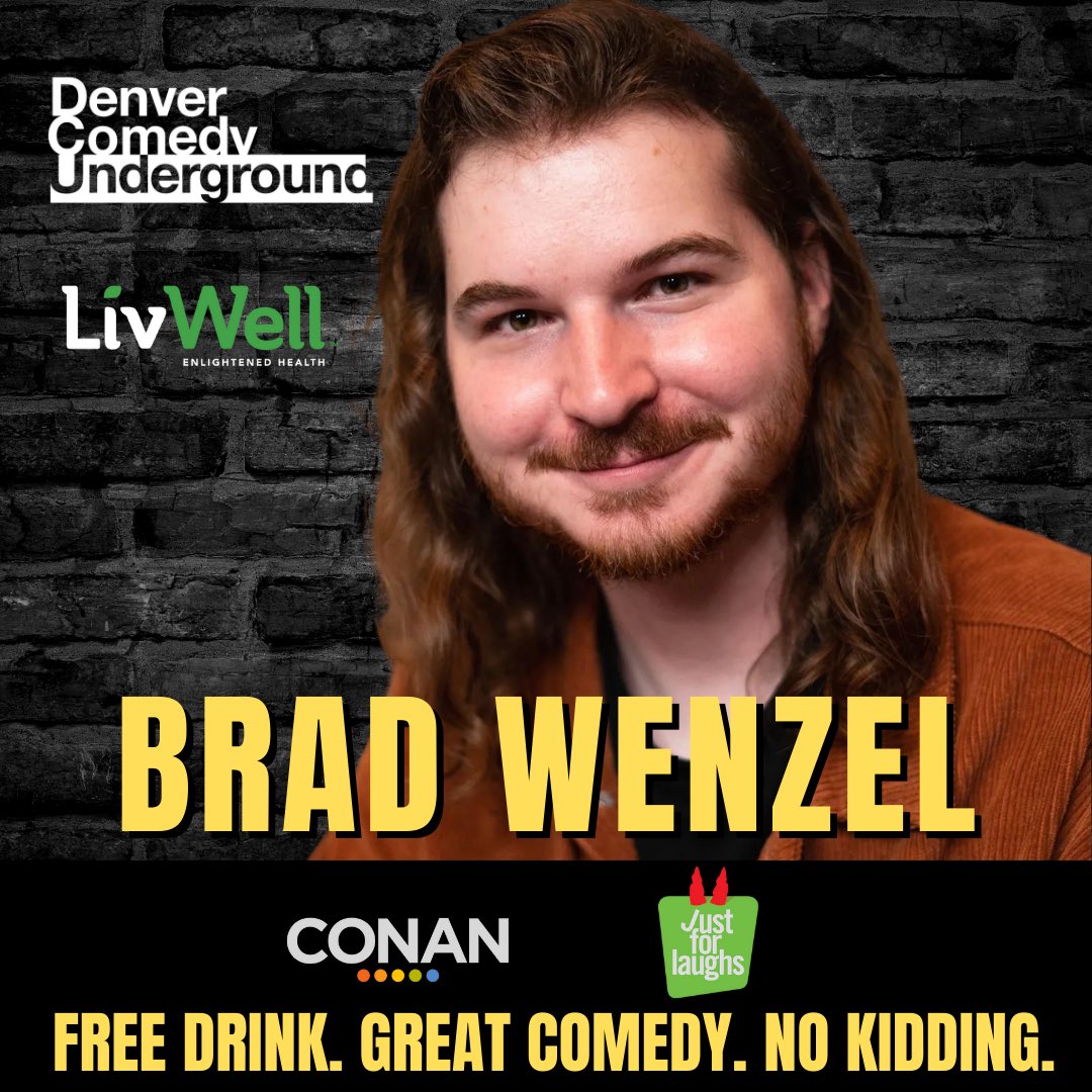 Denver! Tonight! <a href="/BradWenzel/">Brad Wenzel</a> headlines! One of our favs! Plus free drink and free pizza! Get your tickets now! 

denvercomedyunderground.com/events/65807