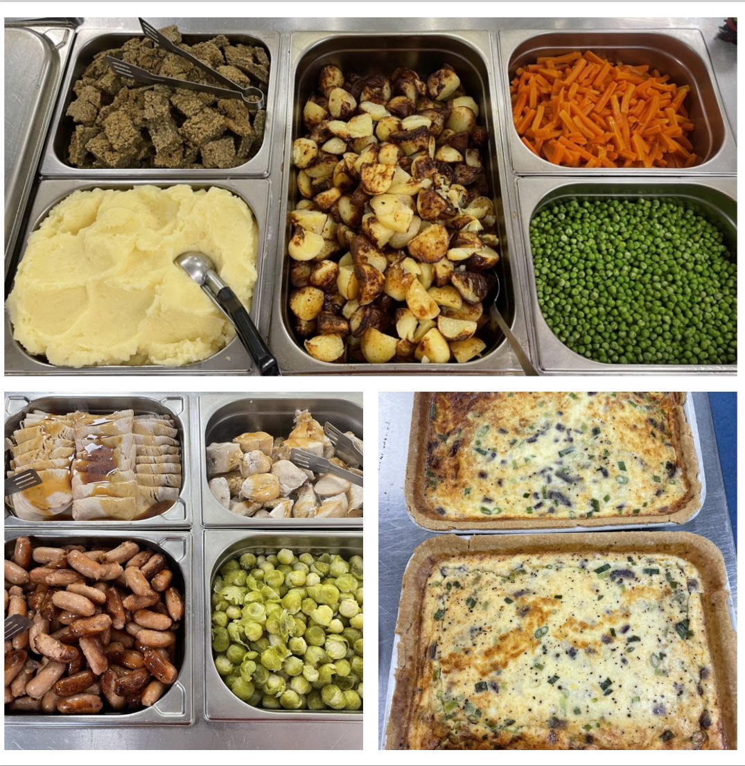 WycliffeKitchen's tweet photo. Today was Christmas Lunch Day @WycliffePrimary 300 wonderful meals served with trifle &amp; a shortbread Christmas tree cookie. The children looked fabulous in their Christmas Jumpers 🎄🎅🏻🎄🎅🏻@mellorscatering https://t.co/fdSQngyEyR