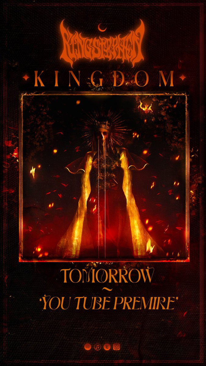 'KINGDOM' - NEW ALBUM STREAM PREMIERE - TOMORROW! 
🎹🎻🎺🔥🤘
-
youtu.be/U3rSiXc328E
-
-