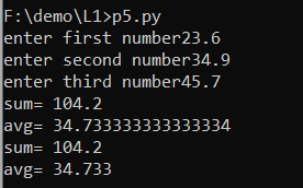 BhaktiAher6's tweet photo. Day 1 of #30DaysOfcode
-> Program for : 
-> Greeting User
-> Calculating Sum And Average Using Round Function.
-> Calculating Area And Perimeter.
-> Addition Of Two Numbers.

#30daysofcode #100daysofcode #python #30daysofcodechallenge #100daysofcodechallenge https://t.co/FE3mWB2NCg