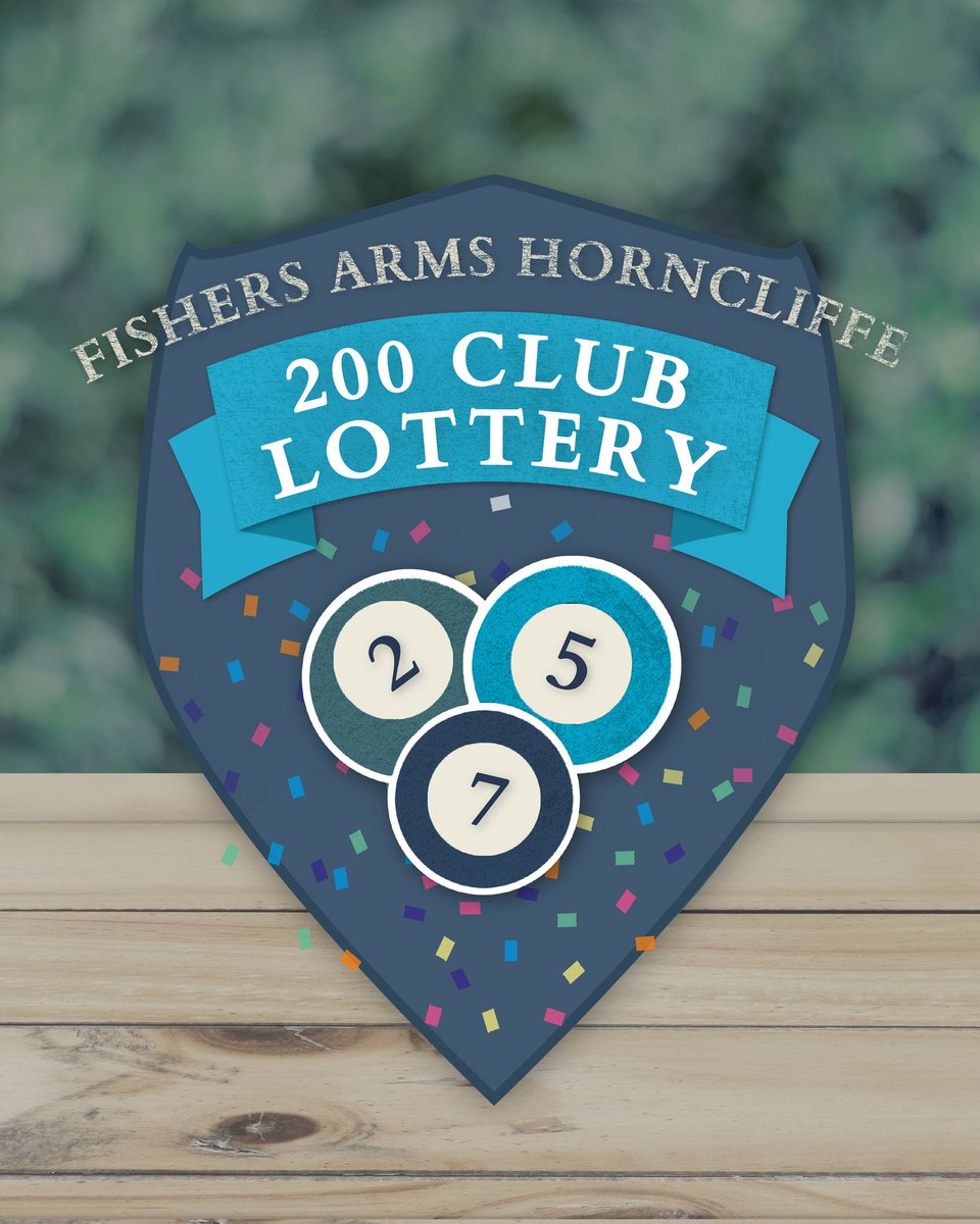 Join our 200 club, support our renovation and be in with a chance to win £200 every month all the details are over here . . . 
fishersarmshorncliffe.org/200-club-lotte…