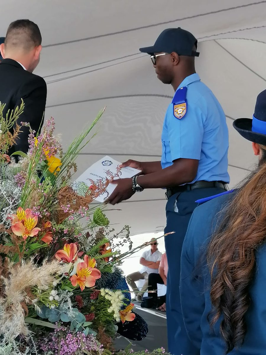 lucille_meyer's tweet photo. A proud moment today as 1 of @ChrysalisTokai former Senior Instructors graduated as a Traffic Officer.  He has always been an inspirational young man, despite suffering deep personal losses.  Mr Makhendlana, we are so proud. #Overstrand @mec_mitchell https://t.co/zW9EbzWN08