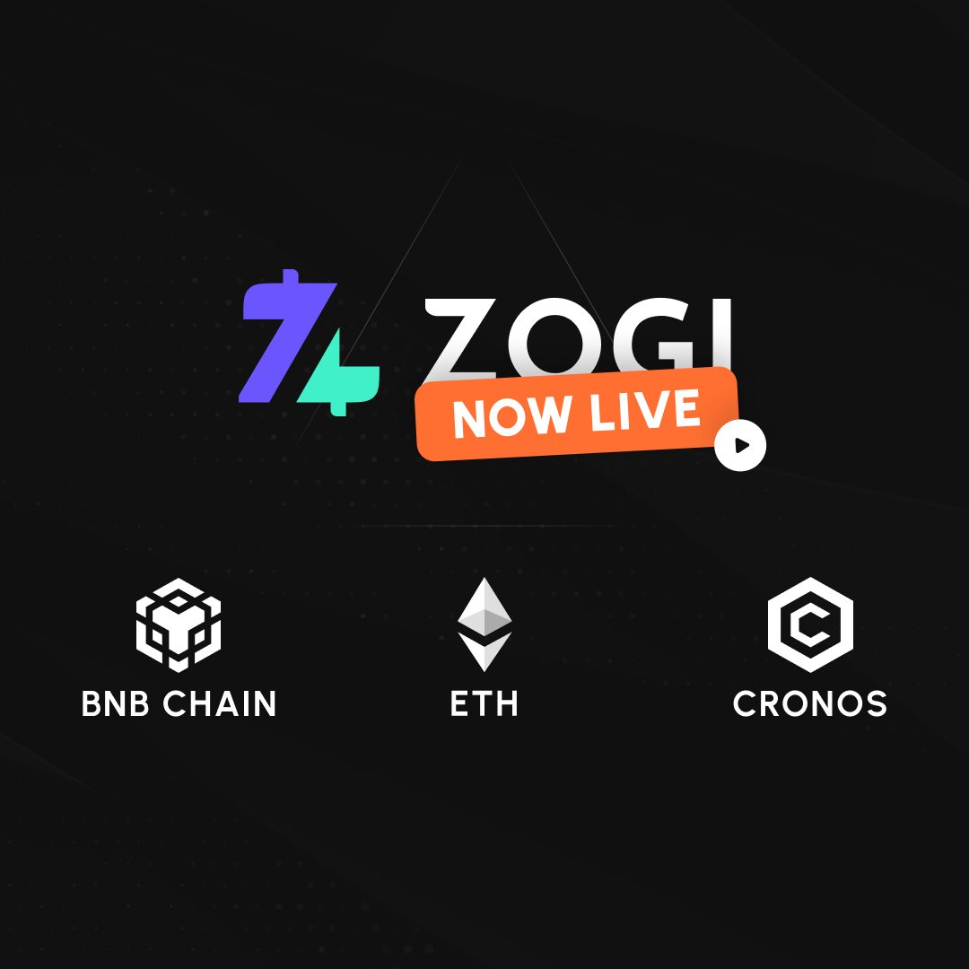 ZOGI has officially launched on <a href="/cronosapp/"></a>, <a href="/BNBCHAIN/">BNB Chain</a> &amp; <a href="/ethereum/">Ethereum</a>. 

It's official Bezogians, the party has started! This ones going to the moon! 🚀

Go &amp; wrap your BEZOGE ➡️ account.zogilabs.io 

#ZOGI #BEZOGE #ZogiLabs #BNBChain #Ethereum #CronosChain #binance