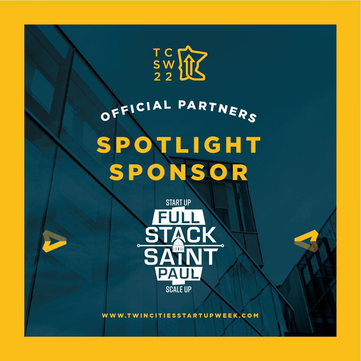 tcstartupweek's tweet image. Thank you to Spotlight Sponsor @fullstackstp for supporting #TCSW2022!

Learn more about Full Stack Saint Paul&apos;s programs including MSP TechHire, UX Academy, Restaurant Resiliency, and more at: hubs.la/Q01vwHHs0