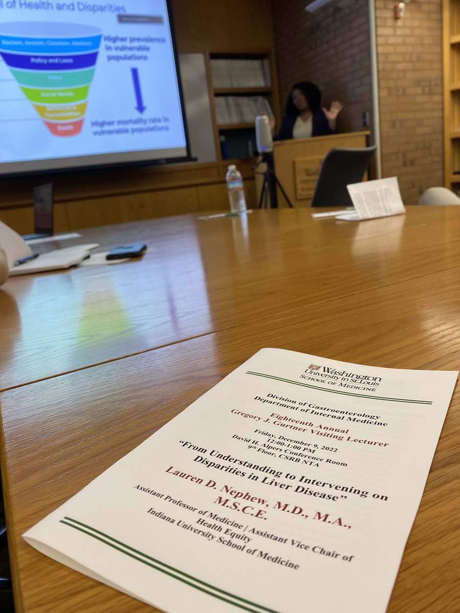 A compelling talk by an amazing physician scientist! Thank you @WUGastro for inviting <a href="/LaurenNephewMD/">Lauren Nephew MD, MSCE</a> to present for the 18th Gurtner Memorial Lecture.