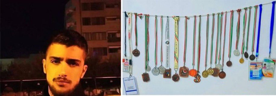 Sima_Sabet's tweet photo. #مهدی_کرمی قهرمان کاراته در یک قدمی اعدام است… جانش در خطر است

مهدی باید زندگی کند و مدالهای بیشتر بیاورد، نه اینکه با طناب دار جمهوری اسلامی زندگی از او‌ گرفته شود

#مهسا_امینی https://t.co/MtBC7eRuNK