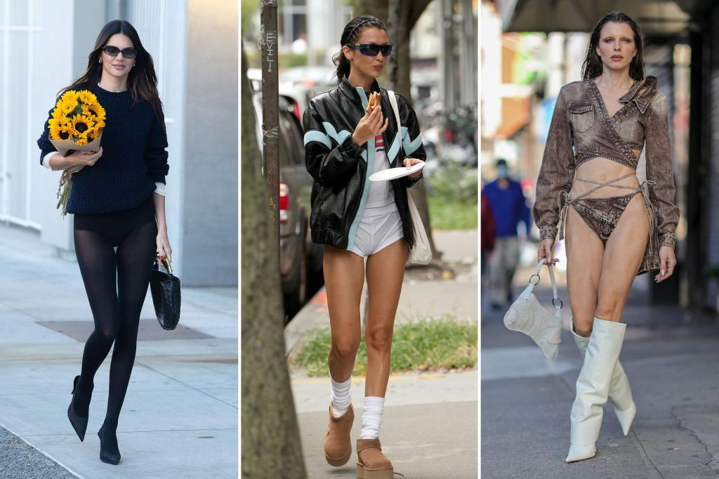 nypost's tweet photo. Underwear-clad celebs are rocking 'no pants' trend: Thigh's the limit! https://t.co/APMST2TndW https://t.co/3pGNRbaF4w
