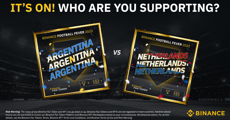 binance's tweet photo. Another exciting match ahead.

Which team are you supporting? 

Join #Binance Football Fever 2022, and take part in daily challenges to earn crypto rewards!