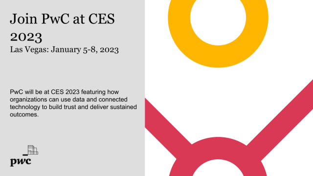 Let’s connect at CES Jan 5-7. Experience firsthand how data, IoT, Microsoft Azure and mixed reality bridge the physical and digital worlds—creating personalized experiences. pwc.to/3BiExef