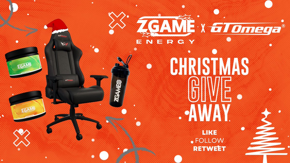 ‼️CHRISTMAS COMPETITION‼️
Thanks to our friends <a href="/GTOmegaRacing/">GT Omega</a> we’re giving away;
A Pro Series Gaming Chair
A Tub of Each Flavour
An OG Collectible Shaker
To enter:
Like ❤️
Retweet ♻️
Follow <a href="/ZGameEnergy/">Z Game: Long Lasting Energy & Focus</a>
Follow <a href="/GTOmegaRacing/">GT Omega</a>
Winner drawn 16/12
#Christmas #Competition #Giveaway