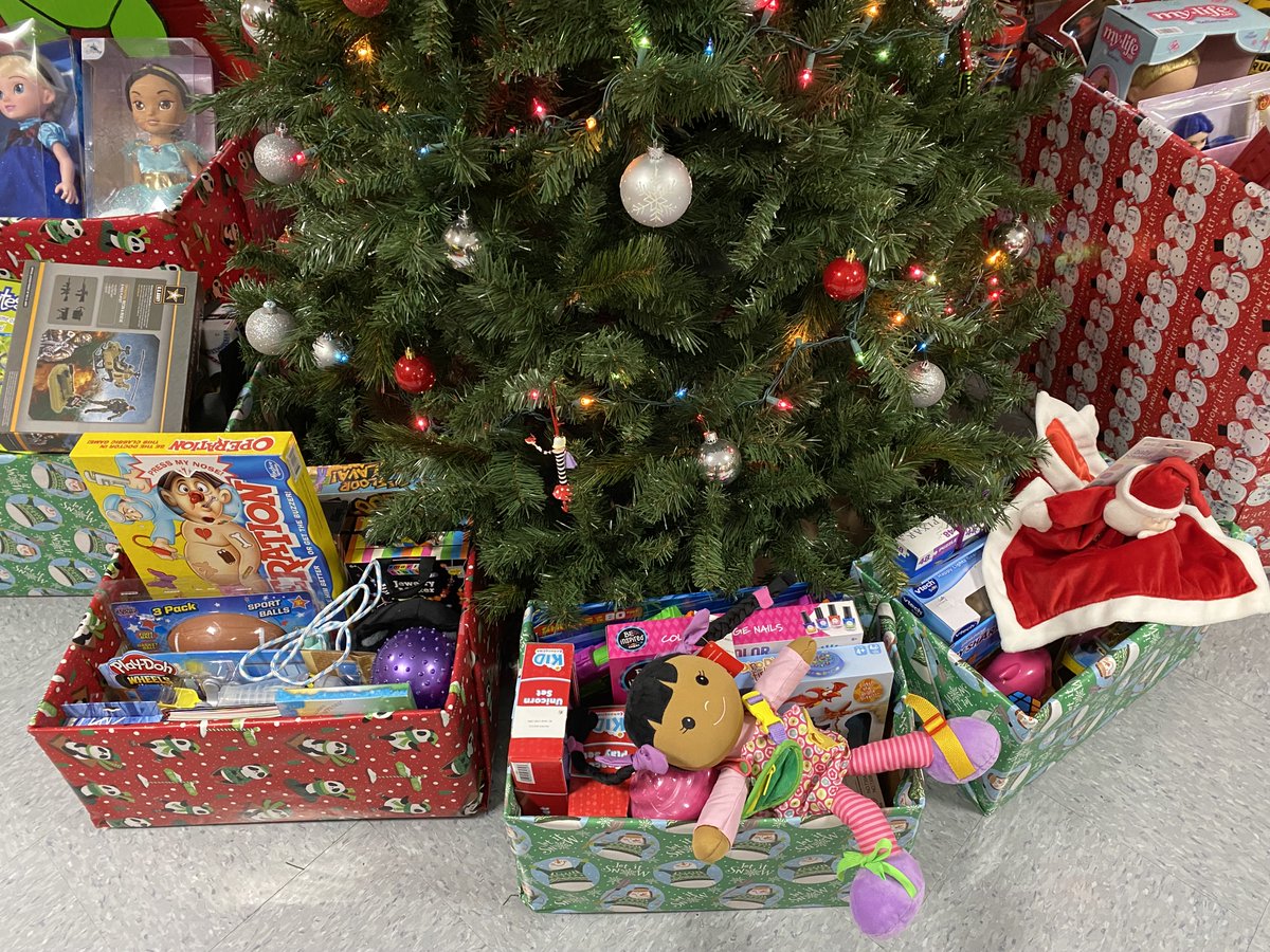 Donated toys are ready to be delivered &amp; picked up by the Toys for Tot train in Sparta tomorrow.  Thank you to all of the Westbrook families who generously donated to Westbrook Cares Toys for Tot Drive.  There will be many smiling faces on Christmas morning! Great job, Bobcats!