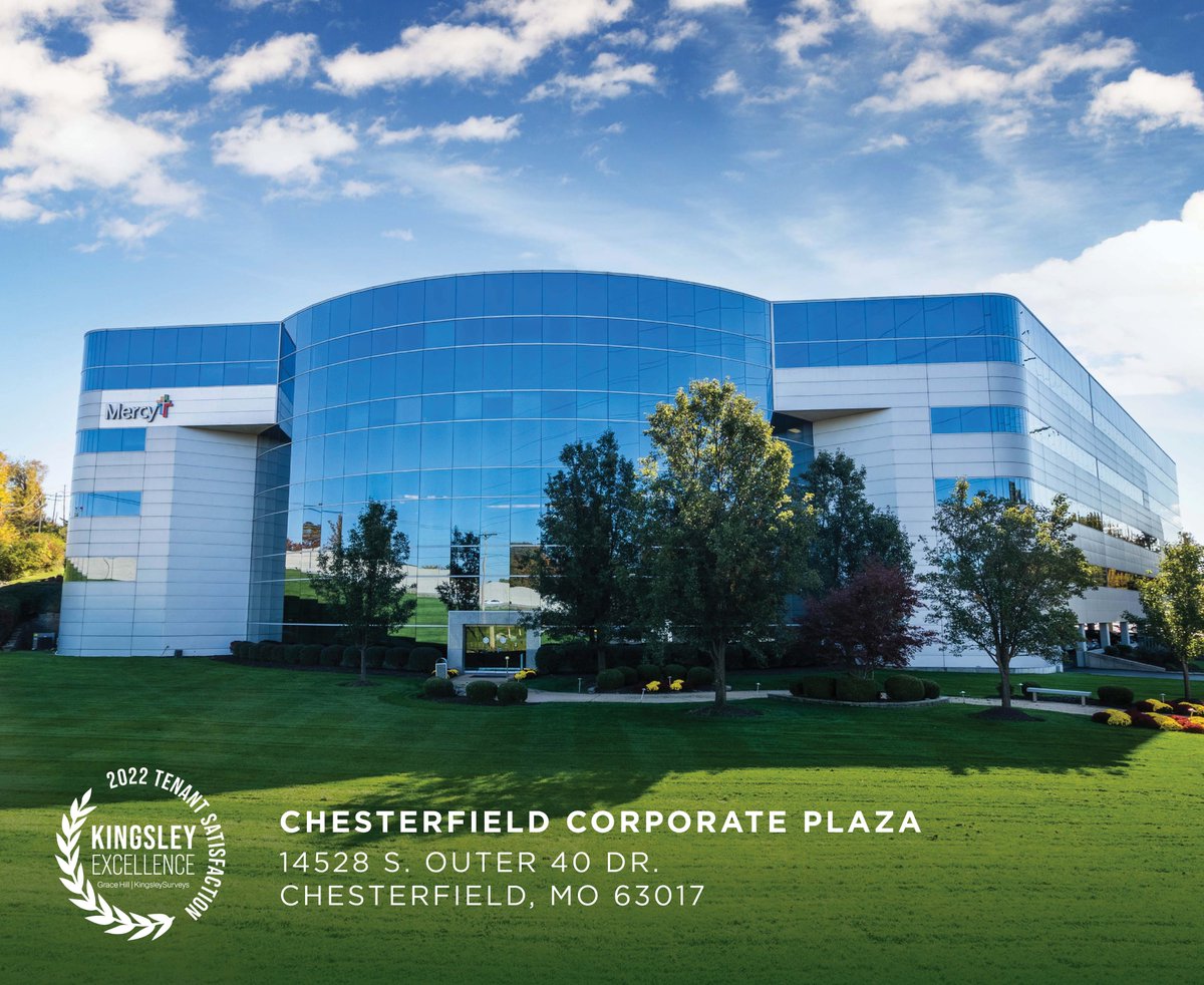 SansoneGroup's tweet photo. Please join us in congratulating the Commercial Property division! They qualified for the 2022 Kingsley Excellence Award for Chesterfield Corporate Plaza. Hats off to the property manager, Mandie Wells-Secrest, and her team! https://t.co/v7rKmbpxjD