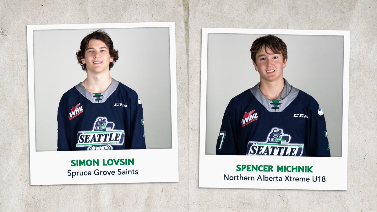 Spencer Michnik from <a href="/NAXHockey/">NAXHockey</a> and Simon Lovsin from <a href="/sgsaints/">Spruce Grove Saints</a> have been recalled by the Seattle Thunderbirds. 

Welcome guys!