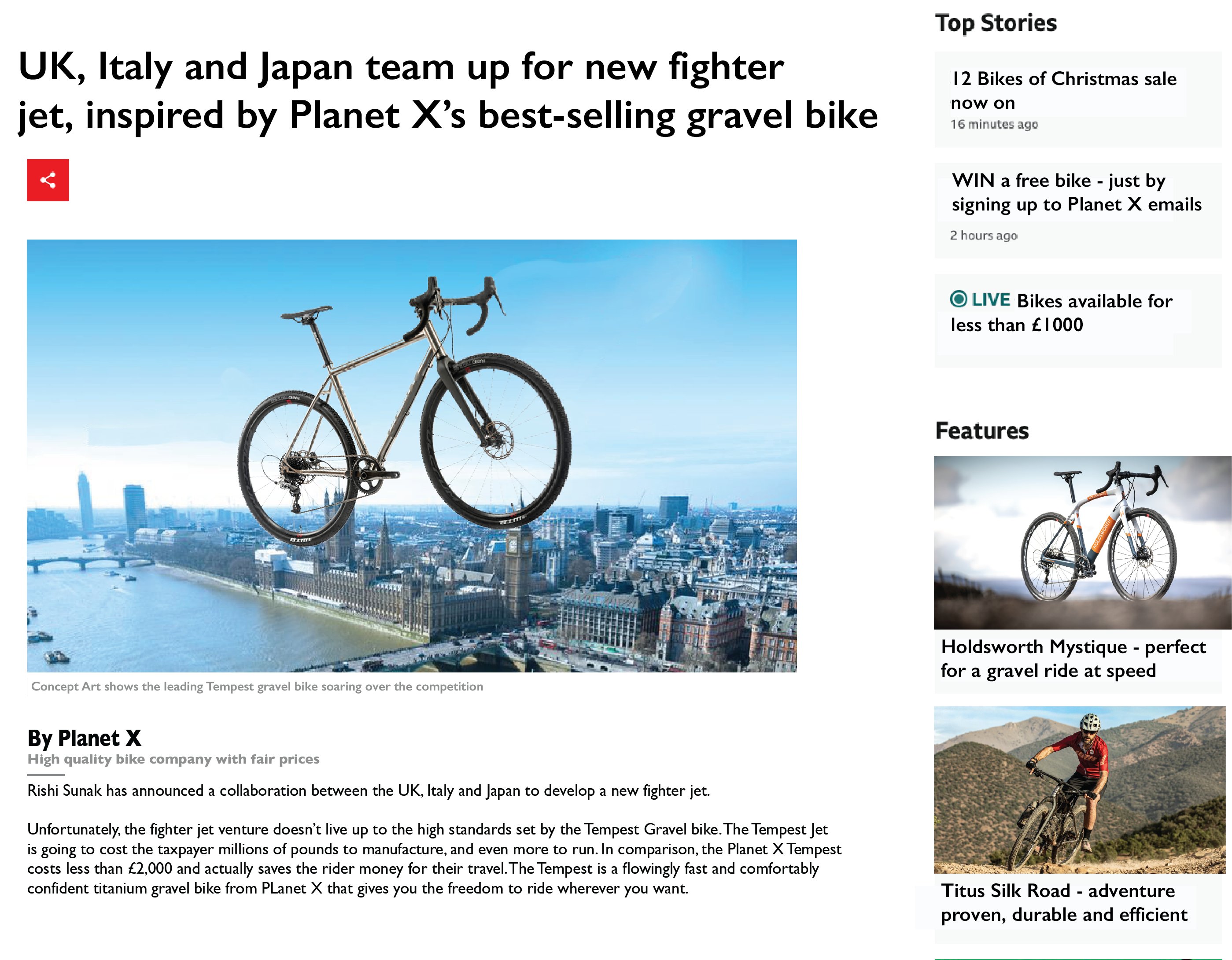 planet x bike shop