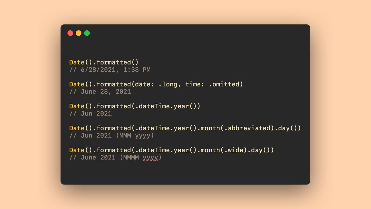 sarunw's tweet image. iOS 15 got a new way to format data.

Learn why do we need this, what happened to the old API, and the benefit of the new one.
sarunw.com/posts/new-form…