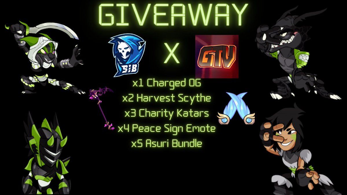 GilliamTV_'s tweet photo. My first Twitter giveaway! 15 winners will be selected requirements are liking retweeting following me and @Esports_SiB good luck to everyone! https://t.co/CPqWeFkstr