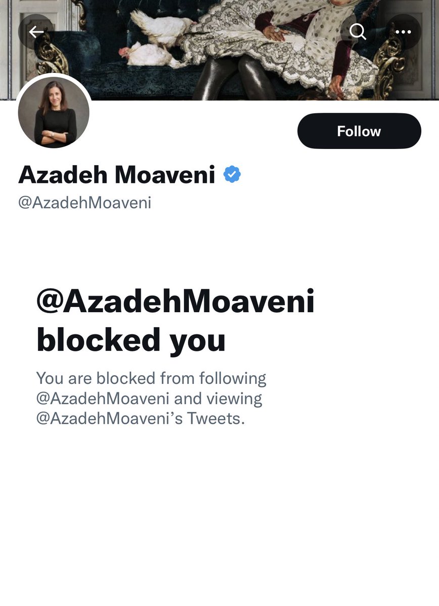 SanaELedene's tweet photo. We talked about people like Negar Mortazavi &amp; Farnaz Fasihi and how they spread propaganda. So I want to introduce Azadeh Moaveni. She denies the truth, lies and spreads the regime’s propaganda. She is very active and has been doing this for years. Do NOT trust a word she says! https://t.co/X75NoHoOwU
