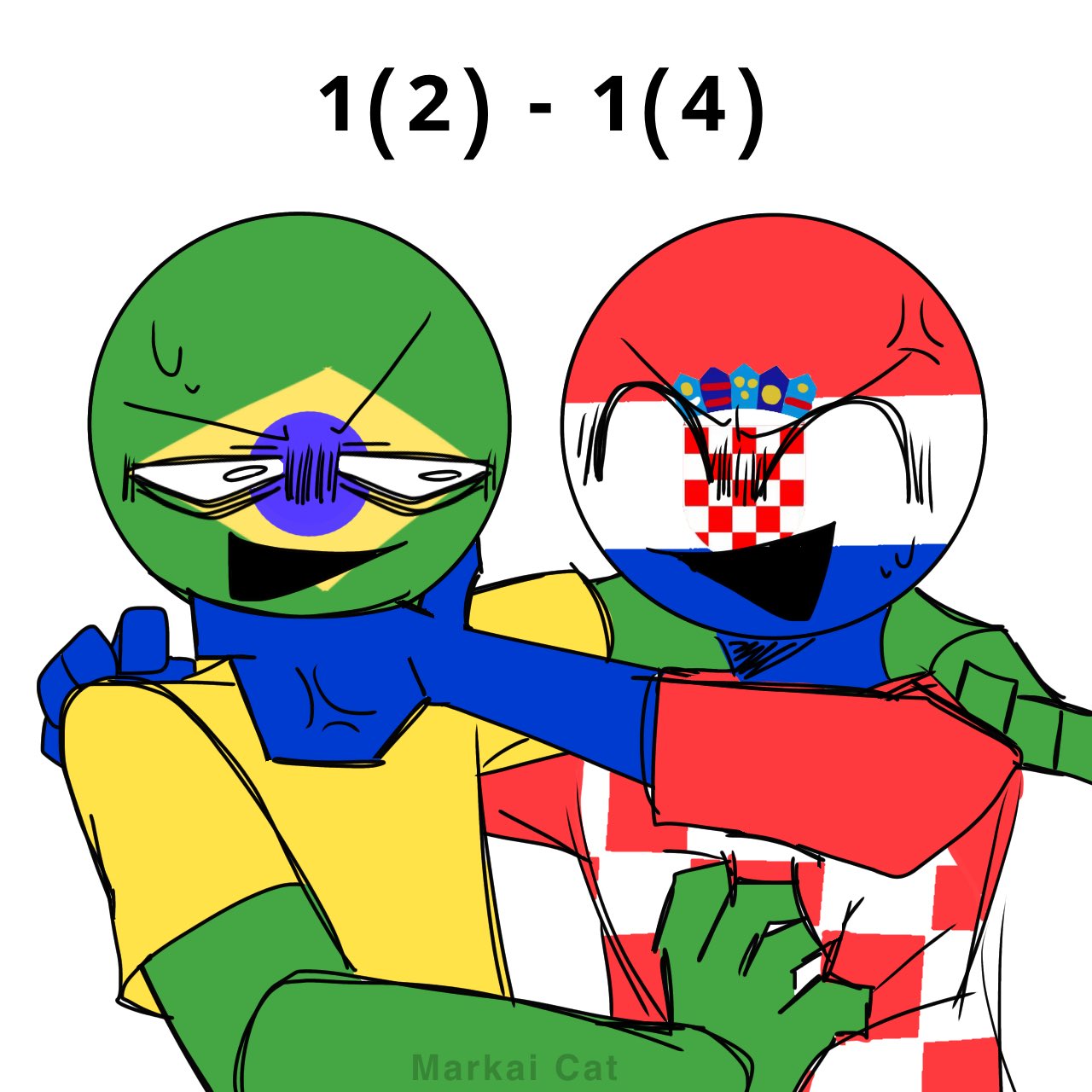 Markai Cat 🇺🇸🦅 on X: basically the World Cup from what i've experienced  so far #CountryHumans  / X