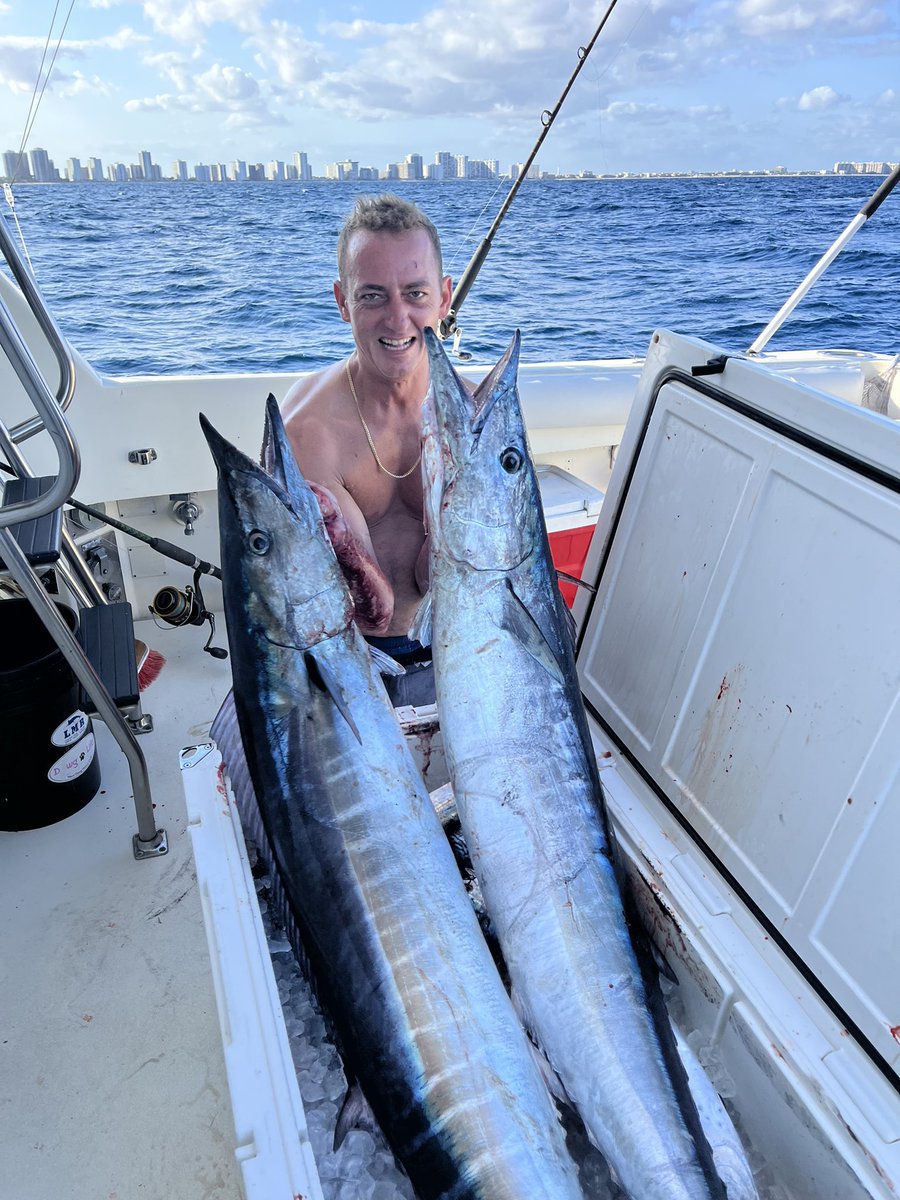 Wahoos are biting awesome this week.  Let's go fishing!
#fishing #FortLauderdale