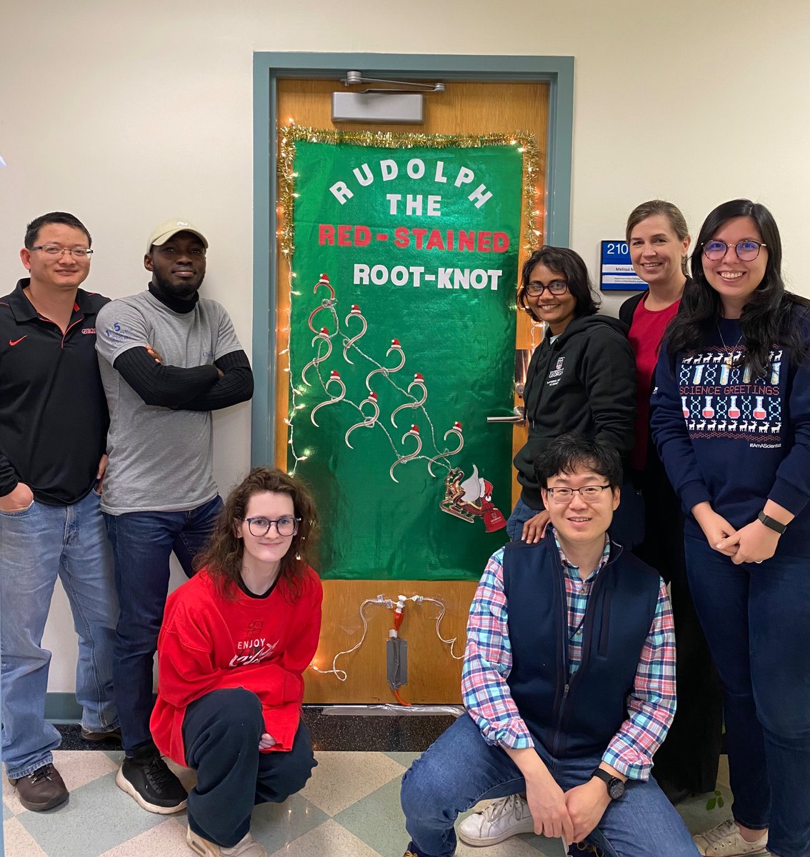 MitchumLab's tweet photo. Ho ho ho and off we go…to the National Soybean Nematode Conference #NSNC! https://t.co/WSEks0PjQu