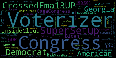 infokalyptisch's tweet photo. Trending in my timeline now: #Voterizer (12) #Congress (9) #SuperSetup (8) #CrossedEma13UP (6) #Democrats (5) #Georgia (4) #InsideCloud (3) #GagaCongress (3) https://t.co/jTwca2xP9E