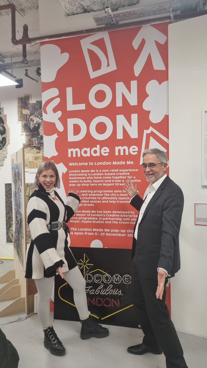 Excited to have met <a href="/PabloLloyd/">Pablo Lloyd</a> from <a href="/visionnairesuk/">Visionnaires</a> at the London Made Me Popup supported by  <a href="/LDN_Culture/">Mayor of London's Culture team</a> yesterday!
<a href="/wendybreakell/">Wendy Breakell</a>
#businesssuccess #businesssupport #SmallBusiness #Independentbusiness #independentartist #supportlocal #supportsmall #haringey #tottenham #CEZ