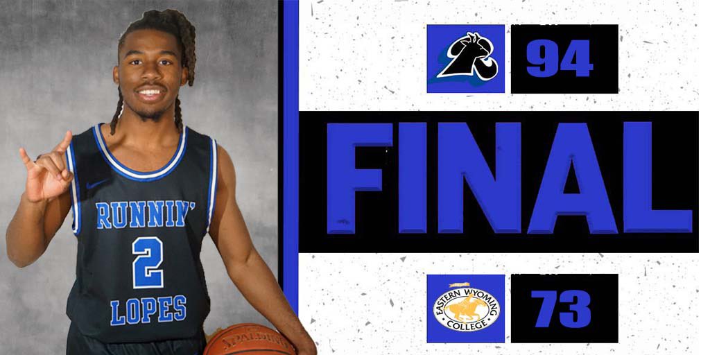 LopesBasketball's tweet photo. Runnin’ Lopes secure the W!

DA Horn 25 PTS 9 REB
Kris Cook 21 PTS 5 REB
Vic De Wilde 18 PTS https://t.co/jq8jN6PCdJ
