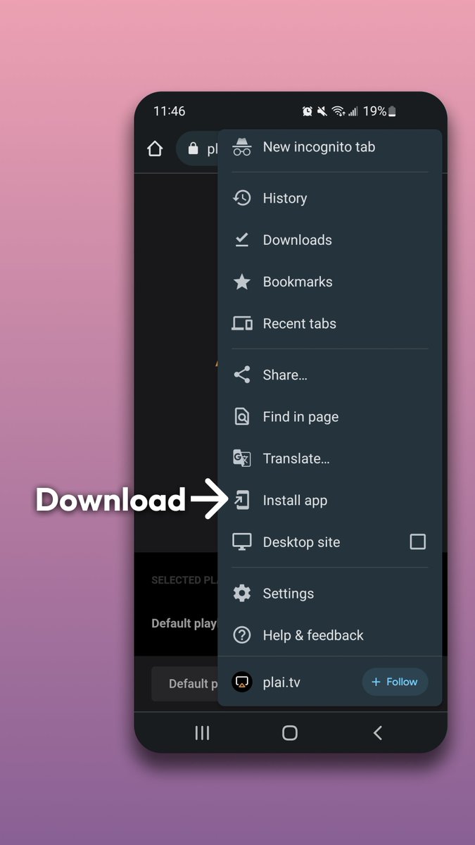 Did you know you can install plai.tv as an app from your mobile browser? I purposely avoided app stores to give you, more freedom to save the content you like.

Let me know what you think!

#startup #startups #Entrepreneur #indiehacker #indidev #MobileApp #plaitv