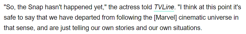 Discomfort for Marvel Television stans tweet media