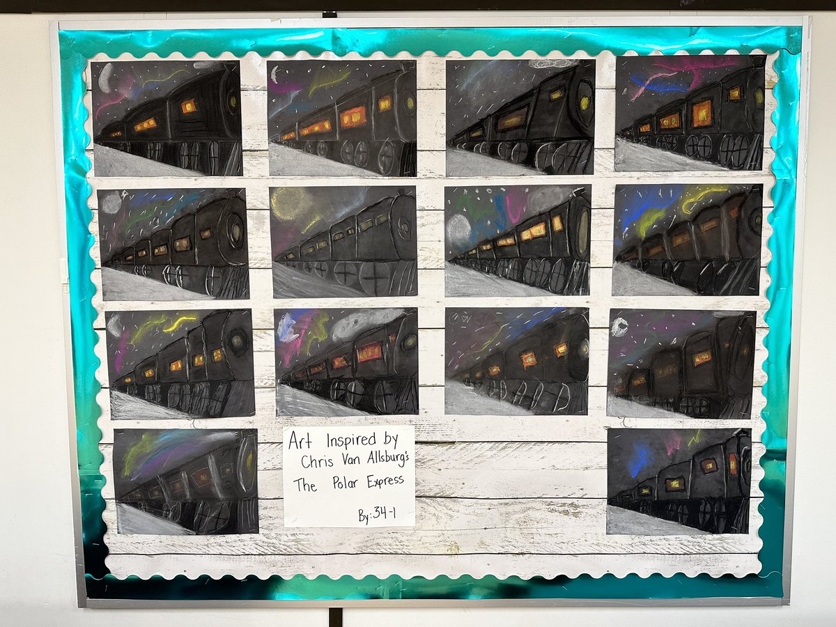 GoodishGr3's tweet photo. Exploring one point perspective with The Polar Express https://t.co/7agOcM1rqd