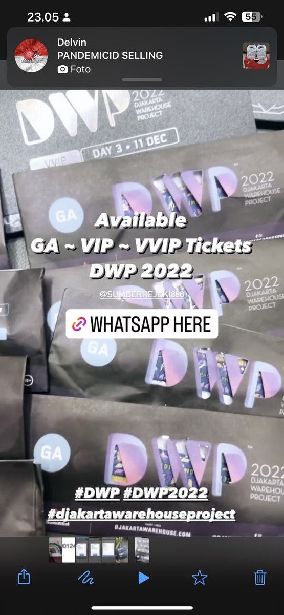 Kevin_richard3's tweet photo. Wts tickets DAY 2 & DAY 3 GA , VIP & VVIP cod venue line :@xvx0448p #dwp #dwp2022 #djakartawarehouseproject2022 #jualtiketdwp #jualtiketdwp2022 #tiketdwp #tiketdwp2022 #tiketdwpmurah #ismayalive https://t.co/FX0T304fBz