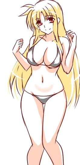 フェイトさんビキニ落書き～んはぁ…いい肢体よね 
