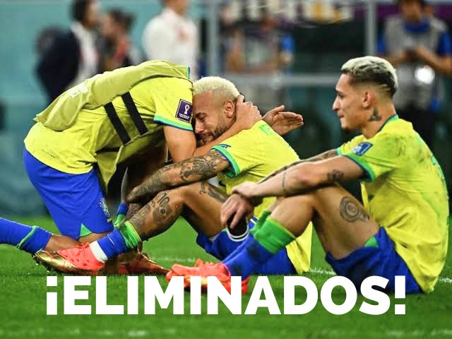 MiguelAngelDGT's tweet photo. Qué sorpresas nos ofrece el destino, se fue.🇧🇷 
¡Sin palabras!

BRASIL QUEDA FUERA DEL MUNDIAL❌🇧🇷

🇭🇷 Croacia 1-1 Brasil 🇧🇷
(🇭🇷4-2🇧🇷 en los penaltis) https://t.co/qZ0CScjRbk