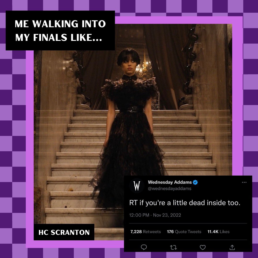 HCScranton's tweet image. tbh, i would rather be walking into the Raven instead of my finals next week