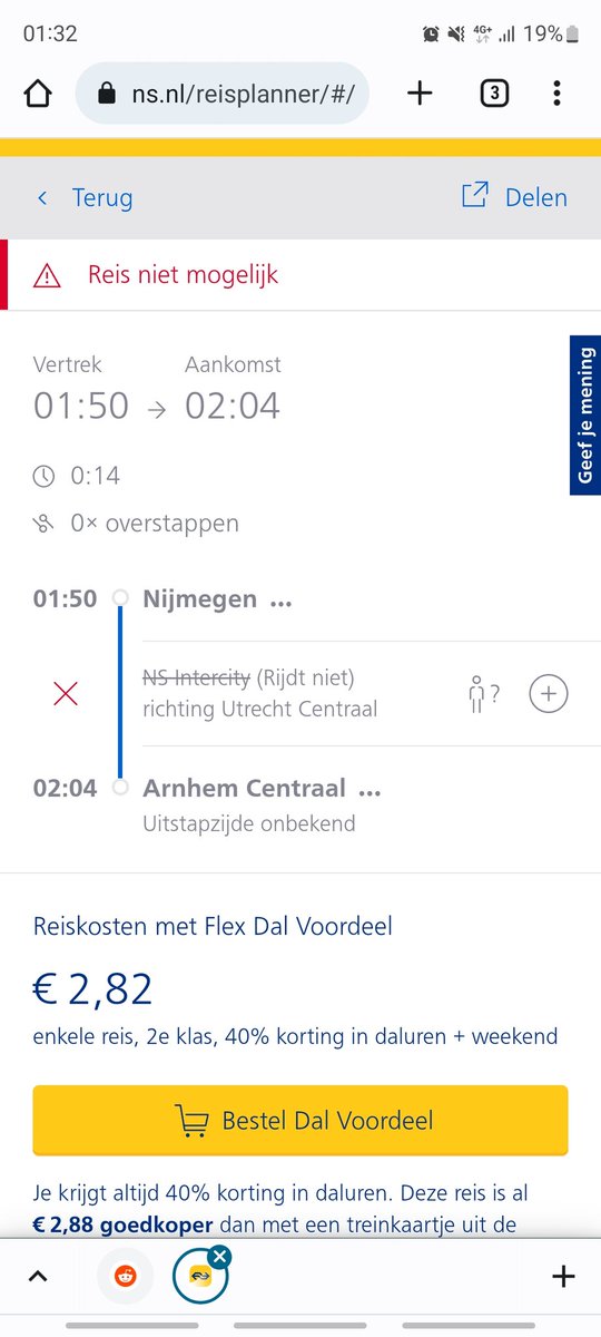 PeterVeldman4's tweet photo. @NS_online gaat deze trein richting Arnhem nog rijden? Wat is een optie om nog naar Arnhem te gaan? https://t.co/D1oD6EvBCS