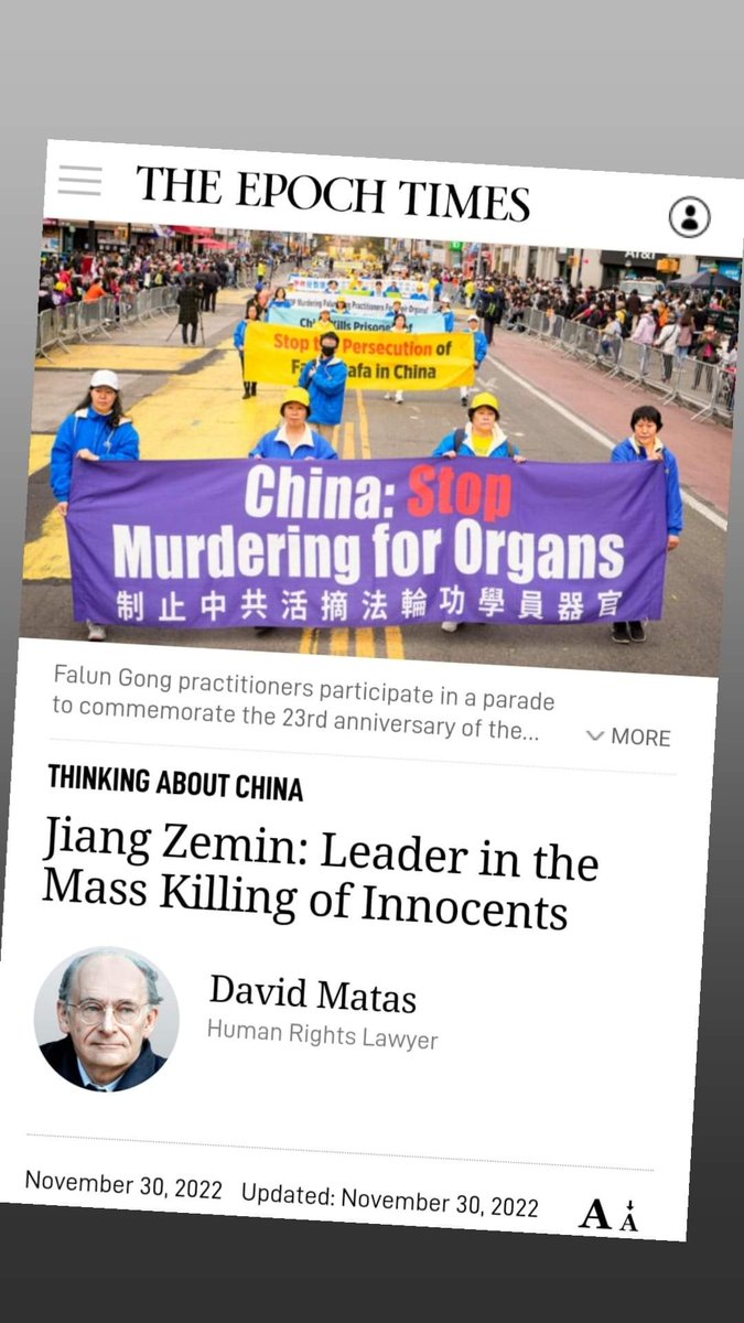 AlarmChina's tweet photo. Today it is #HumanRightsDay.
I'd like 2ask you 2speak up on #China's #MurdersForOrgans, industrial scale #ForcedOrganHarvesting committed by the #ChineseState/#CCP.
It's time after more than 23yrs &
100s of 1000s of innocent murders for organs & profit, 2speak up &..
/1 https://t.co/zPU6a1eBh9