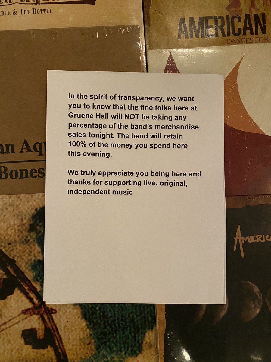 USAquarium's tweet image. The legendary @GrueneHallTX has been open since 1878 and not once ever had to take a cut of band’s merchandise to stay in business. One of the many reasons we love coming back to the “the oldest dancehall in Texas”. See ya tonight, New Braunfels!!!