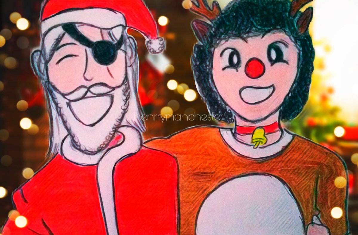 Henmanchester's tweet photo. Day 9: Christmas costumes🎅

#Lucemond #LucemondChristmas 
@lucemondthinker https://t.co/z8GNbDG5mC