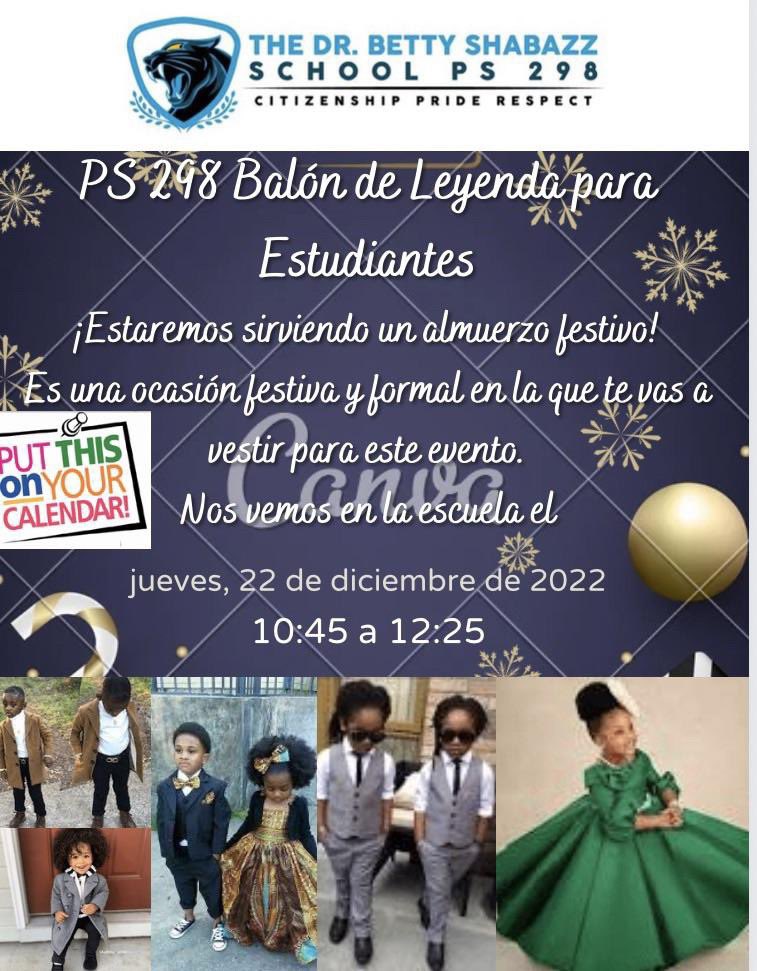 Information Bank! PS 298 Students Luncheon! LEGEND LUNCHEON!