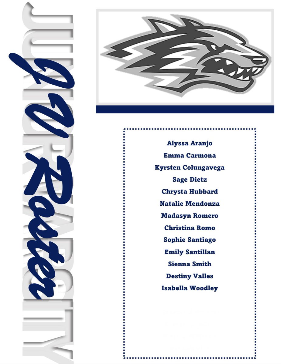 Rosters are set🤘🏽 Congratulations to every athlete who made our Varsity and JV roster! Ready for 2023💙🤍